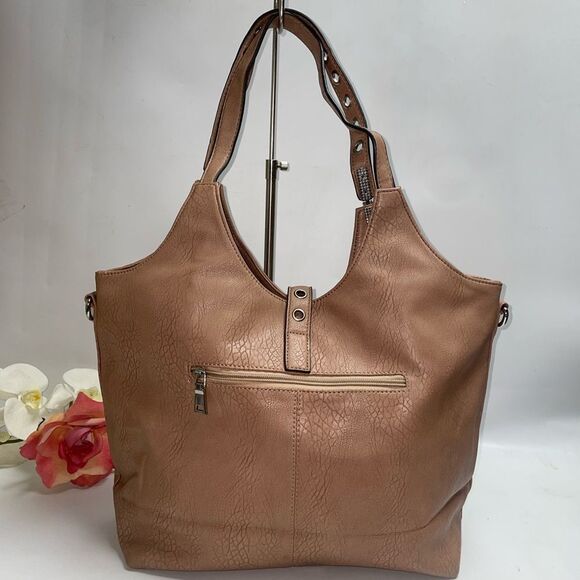 Black Rivit Shoulder Bag - Picture 3 of 10